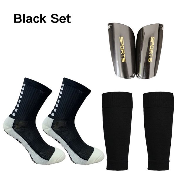 A Set Hight Elasticity Soccer Shin Guard Sleeves Adults  Soccer Pads Trusox Anti-Slip Socks Legging Cover Sports Protective Gear - Image 12
