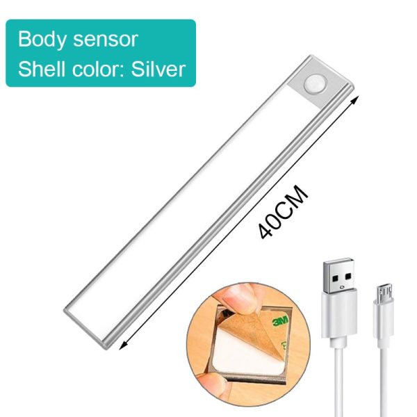 Ultra thin LED Light Under Cabinet Light Motion Sensor light Closet Light Cabinet Kitchen Bedroom Wardrobe Lighting Night light - Image 16