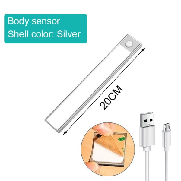 Ultra thin LED Light Under Cabinet Light Motion Sensor light Closet Light Cabinet Kitchen Bedroom Wardrobe Lighting Night light - Image 11
