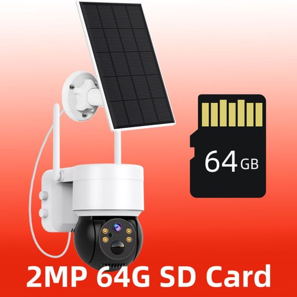 2MP Solar Camera Wifi Outdoor 1080P PIR Surveillance IP Cameras With Solar Panel Recharge Battery Color Night Vision - Image 2