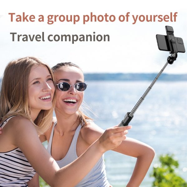 New 3 In 1 Wireless Selfie Tripod With Fill Light Bluetooth Shutter Remote Control Portable Foldable Monopod For Smart Phone - Image 4