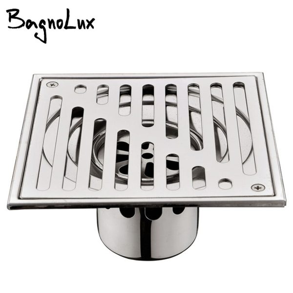 Stainless Steel Square Shower Grate Waste Tile Insert Square Floor Waste Grates Bathroom Drains Drain Strainer