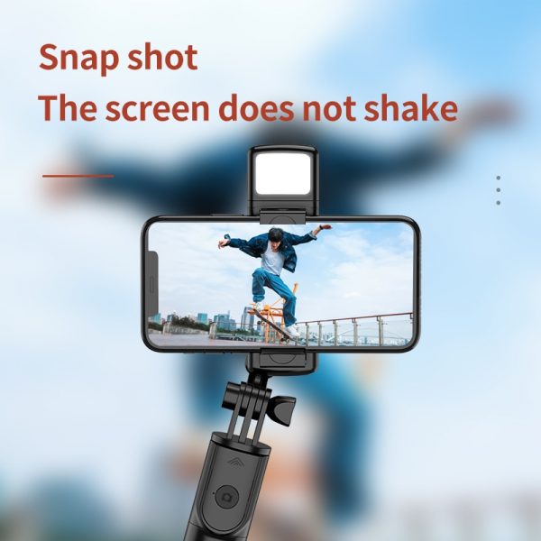 New 3 In 1 Wireless Selfie Tripod With Fill Light Bluetooth Shutter Remote Control Portable Foldable Monopod For Smart Phone - Image 3