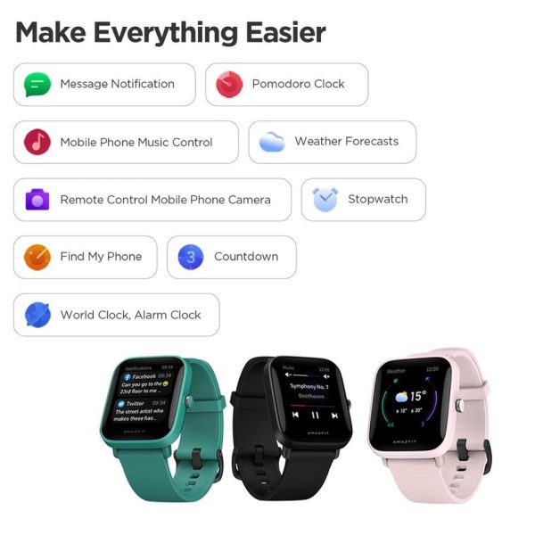 Amazfit Bip U Pro GPS Smartwatch Color Screen 31g 5 ATM Water-resistance 60+ Sports Mode Smart Watch for Android - Image 7