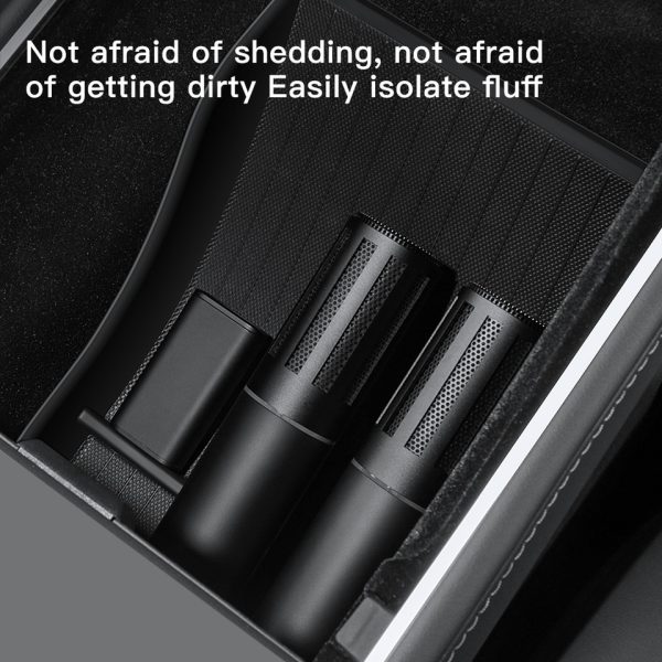 Full TPE Central Control Storage Box For Tesla Model 3 Model Y  Center Console Armrest Front Rear Organizer Storage Box Case - Image 4