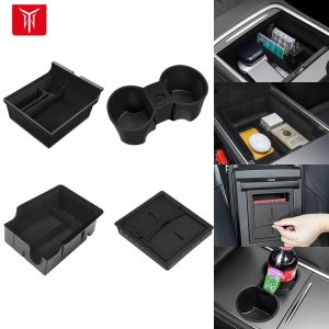 For Tesla Model 3 Model Y Center Console Organizer for TESLA Car Model3modelY Armrest Hidden Storage Box Interior Accessories