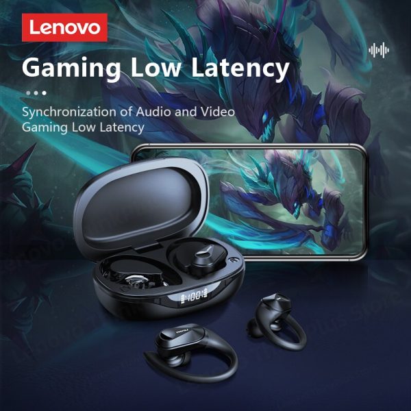 Lenovo LP75 Bluetooth 5.3 Earphones TWS Wireless Sport Headphones LED Digital Display HiFi Stereo Noise Reduction Gaming Earbuds - Image 2