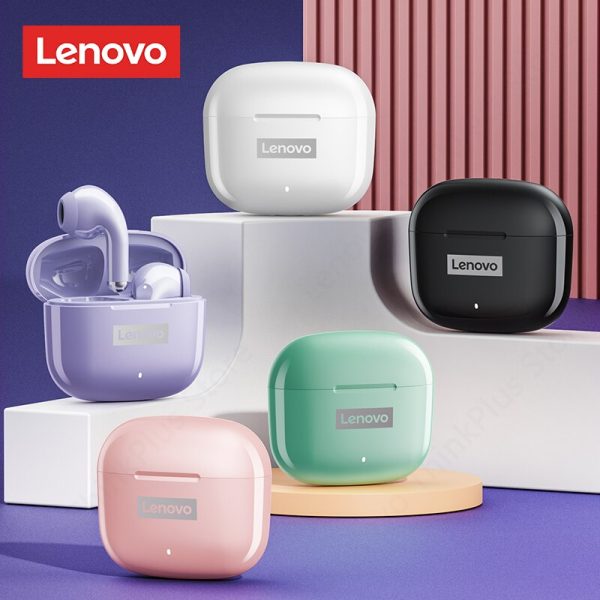 Lenovo LP40 Pro Earphones Bluetooth 5.0 Wireless Sports Headphone Waterproof Earbuds with Mic Touch Control TWS Headset - Image 2