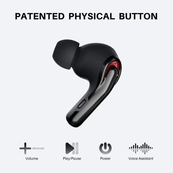 Tribit FlyBuds C1 True Wireless Earbuds Bluetooth Earphones Bluetooth 5.2 4 Mics 50H Playtime Clear Calls Volume Control - Image 7