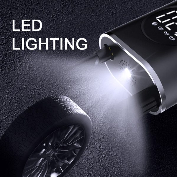 Car Air Pump Portable Mini Self Propelled Electric Tire Pump Air Pump Handheld Wireless Digital Display Charging Pump - Image 4