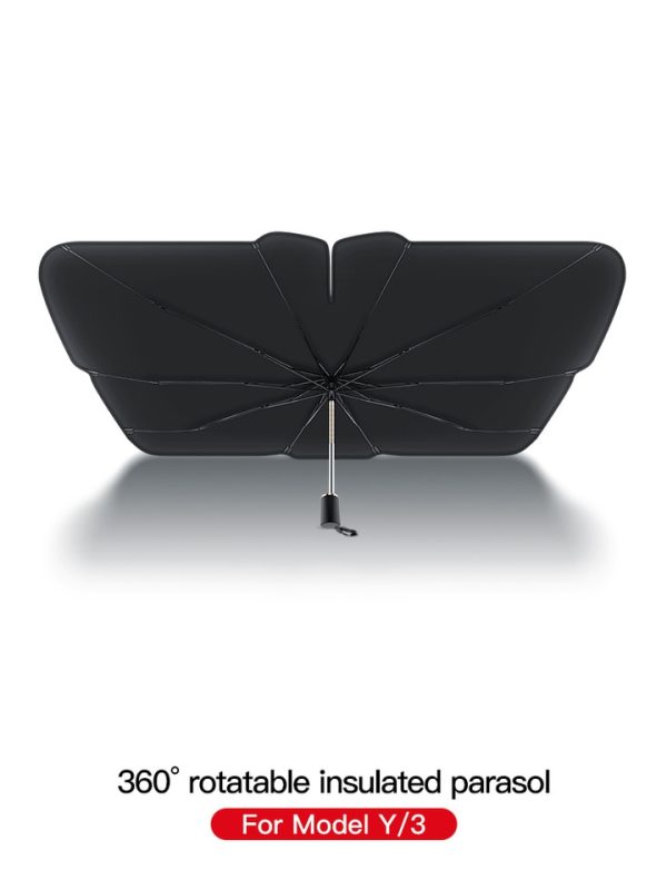 For Tesla Model 3 Model Y Car Windshled Front Sunshades 360℃ Rotate Car UV Cover Sunshade 2022 Car Accessories Sun Visor - Image 7