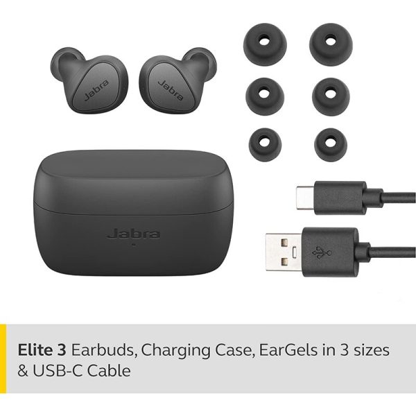 Jabra Elite 3 Earbuds - Noise Isolating Bluetooth In Ear Sweatproof Headphones with Long Battery Life for True Wireless Ca - Image 3