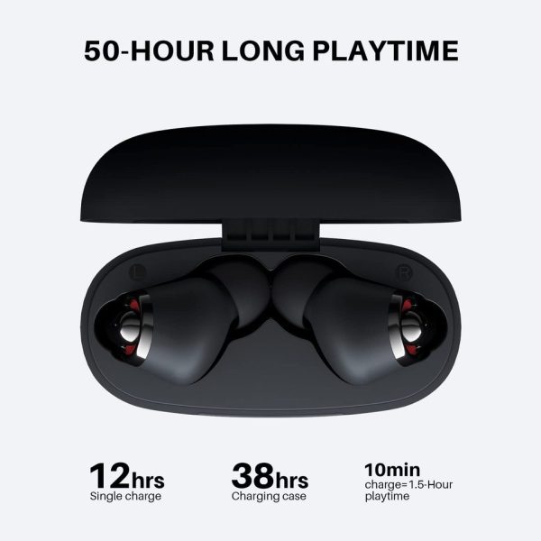 Tribit FlyBuds C1 True Wireless Earbuds Bluetooth Earphones Bluetooth 5.2 4 Mics 50H Playtime Clear Calls Volume Control - Image 6