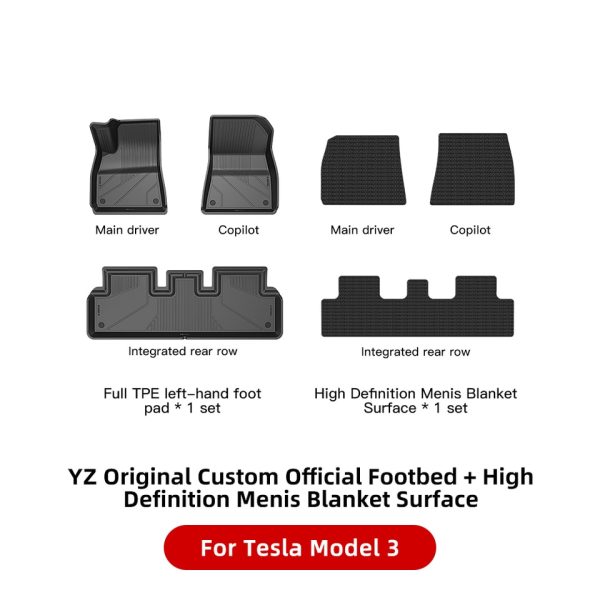 For Tesla Floor Mats Model 3 Y 2021-2023 Car Four Seasons Waterproof Non-slip Floor Mat NEW  TPE Special Car Accessories - Image 12
