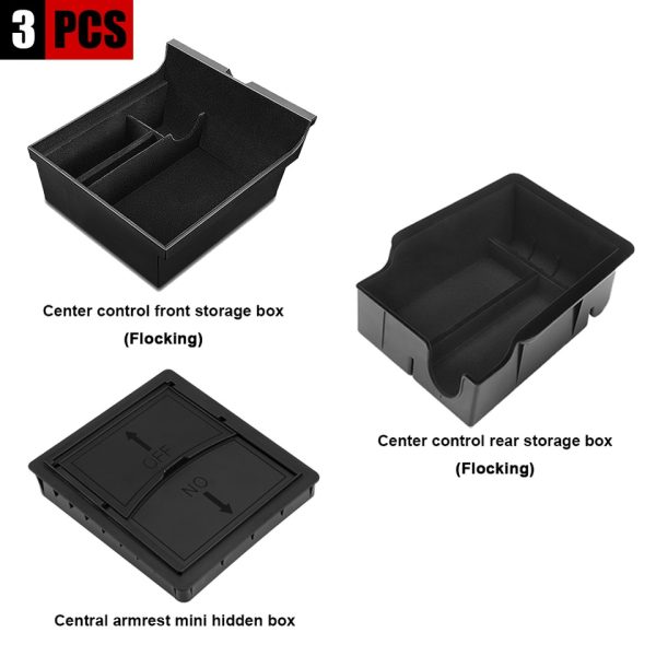 For Tesla Model 3 Model Y Center Console Organizer for TESLA Car Model3modelY Armrest Hidden Storage Box Interior Accessories - Image 6