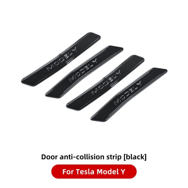 YZ For Tesla Model 3 Model Y Car Door Anti-collision Strip ABS Paint Body Anti Scratch Sticker Modification Accessories - Image 4