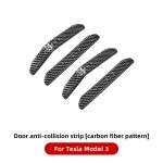 YZ For Tesla Model 3 Model Y Car Door Anti-collision Strip ABS Paint Body Anti Scratch Sticker Modification Accessories