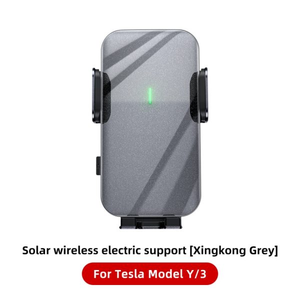 Solar Bracket Holder Stable Phone For Tesla Model 3 Model Y 2021-2023 360 Degrees Rotating Universal Solar Powered Bracket - Image 9