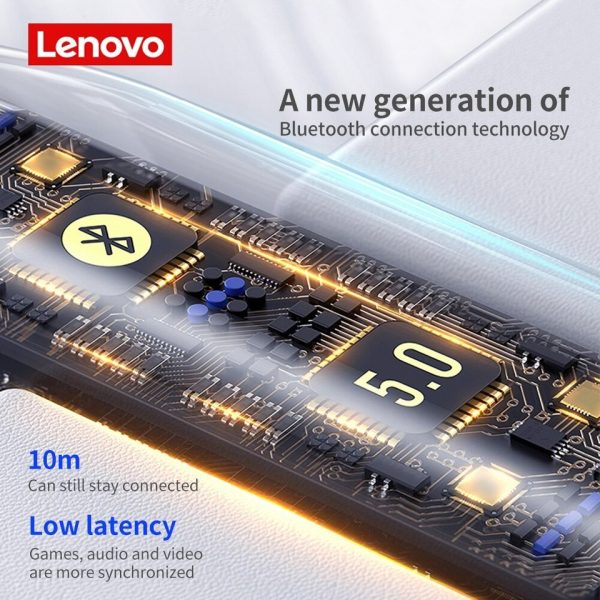 Lenovo Original HT38 Bluetooth 5.0 TWS Earphone Wireless Headphones Waterproof Sport Headsets Noise Reduction Earbuds With Mic - Image 4