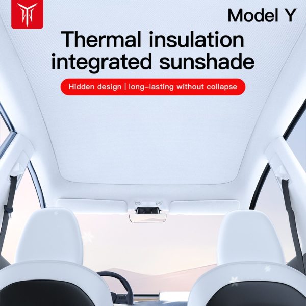 For Tesla ModelY 2022 2023 Sunshade For Tesla Car  Model Y Sunshade Roof Sunscreen Insulation Baffle Car Accessories - Image 2