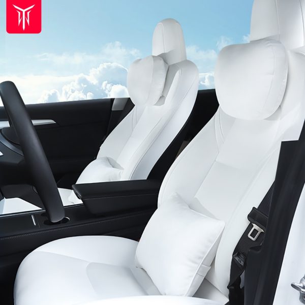 For Tesla Model 3 Model Y Headrest Neck Pillow for Model3 2023 Seat Lumbar Cushion Headrest Neck Tesla Aar ModelY Accessories