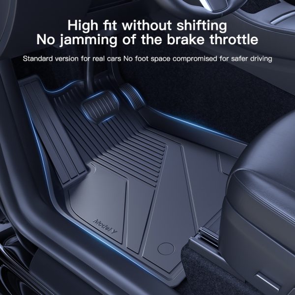 For Tesla Floor Mats Model 3 Y 2021-2023 Car Four Seasons Waterproof Non-slip Floor Mat NEW  TPE Special Car Accessories - Image 2