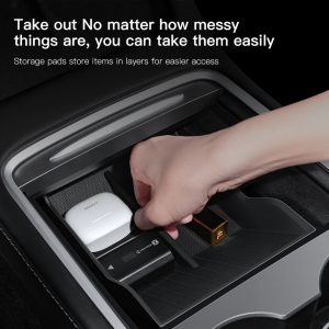 Full TPE Central Control Storage Box For Tesla Model 3 Model Y Center Console Armrest Front Rear Organizer Storage Box Case