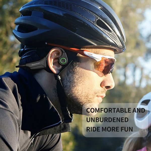 Newmine GE06 Upgraded New Bone Conduction Bluetooth Headset Waterproof Sweat Running Belt Memory Is Not in the Ear - Image 2
