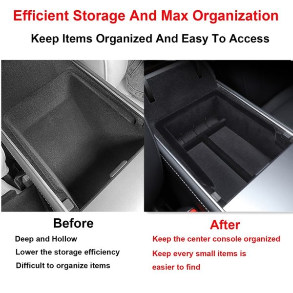 For Tesla Model 3 Model Y Center Console Organizer for TESLA Car Model3modelY Armrest Hidden Storage Box Interior Accessories - Image 3
