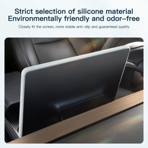 For Tesla 2021-2023Model 3 Y Silicone Protective Trim Cover Central Control Navigation Screen Protector Frame