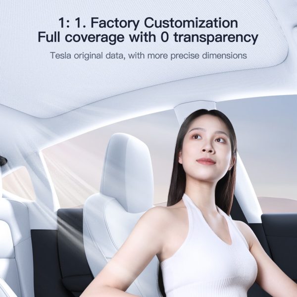 For Tesla ModelY 2022 2023 Sunshade For Tesla Car  Model Y Sunshade Roof Sunscreen Insulation Baffle Car Accessories - Image 4