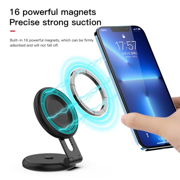 Hidden Magnetic Car Phone Holder For Tesla Model Y 3 Wireless Charger 360 Rotation Car Mobile Phone Stand Support For iPhone - Image 7