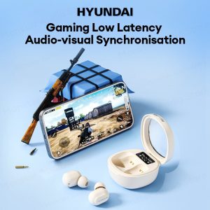 HYUNDAI HY-T11 Bluetooth Earphones LED Display Sport Earbuds Gaming Low Latency Headphones Noise Reduction Headset with Mic