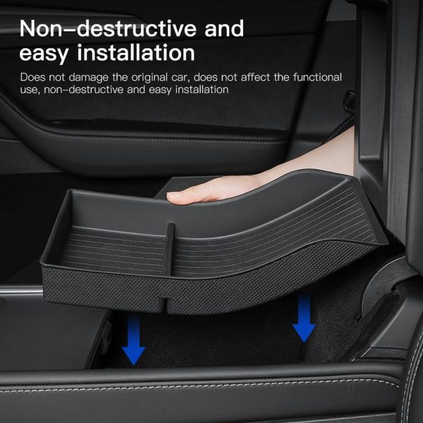 Full TPE Central Control Storage Box For Tesla Model 3 Model Y  Center Console Armrest Front Rear Organizer Storage Box Case - Image 5