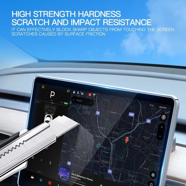 Tempered Glass Screen Protector For Tesla Model 3 Y Center Console Anti Glare HD Film Protection Screen Protecto Accessories - Image 2